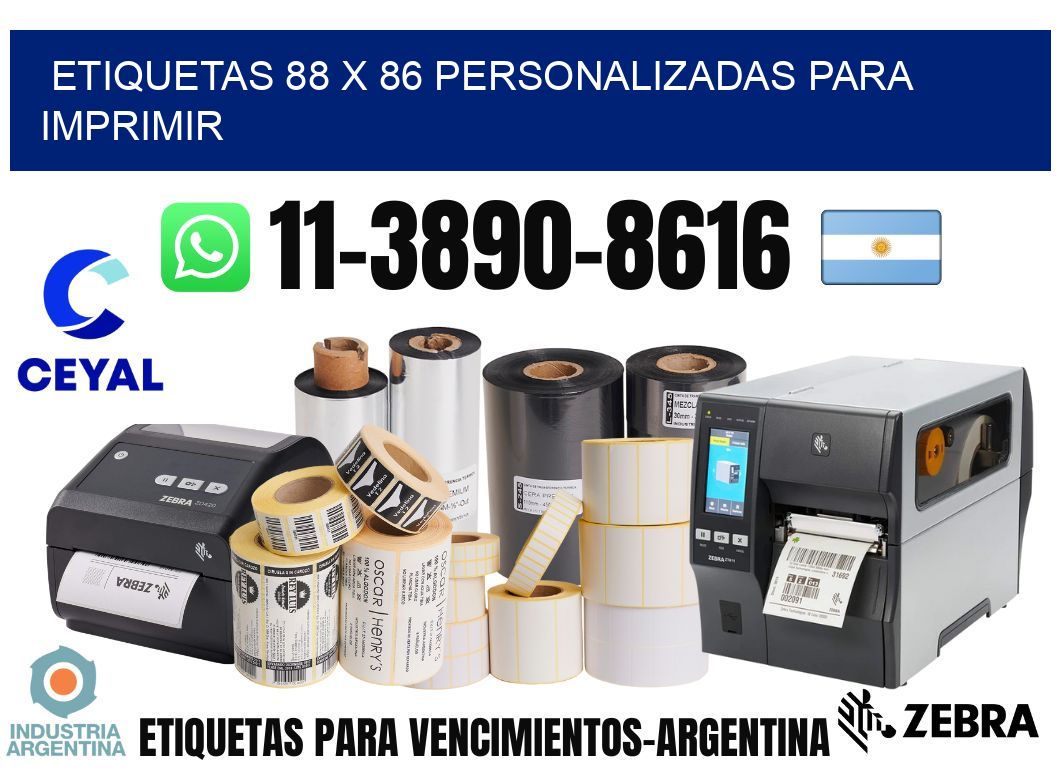 etiquetas 88 x 86 personalizadas para imprimir