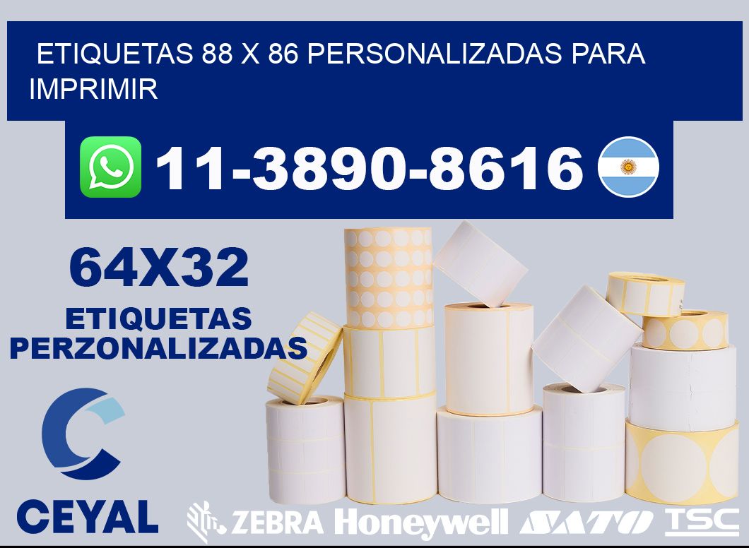 etiquetas 88 x 86 personalizadas para imprimir