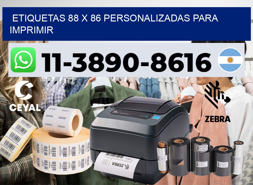 etiquetas 88 x 86 personalizadas para imprimir