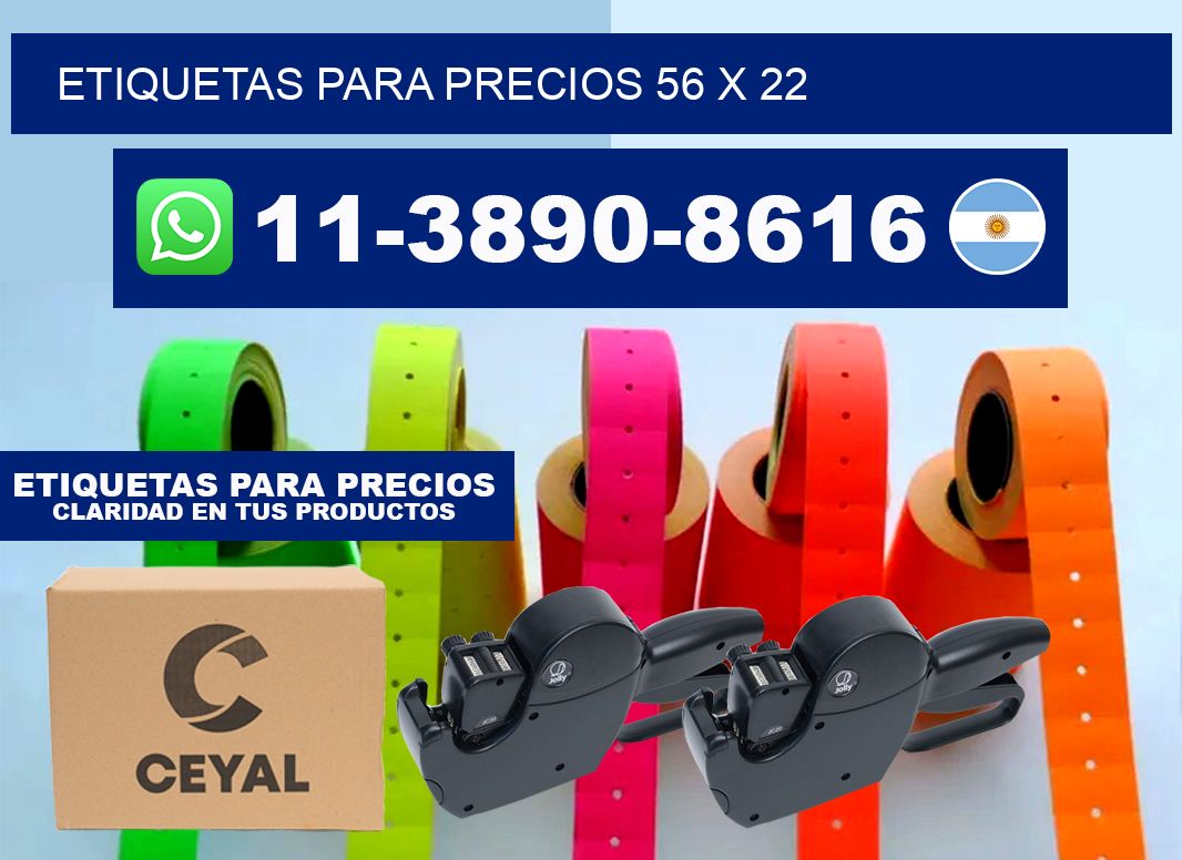etiquetas para precios 56 x 22