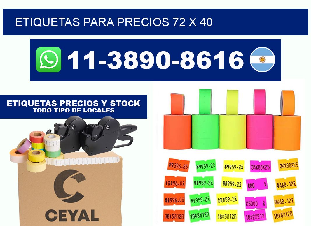 etiquetas para precios 72 x 40