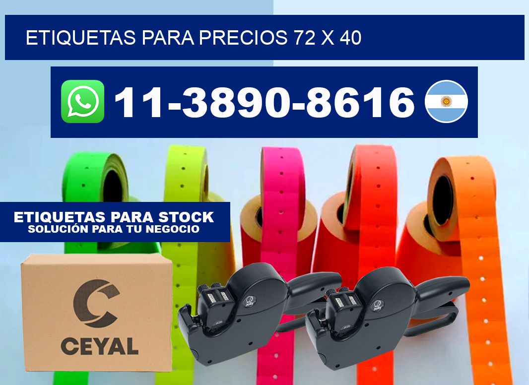 etiquetas para precios 72 x 40