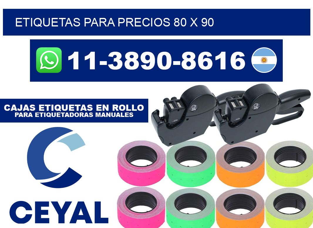etiquetas para precios 80 x 90