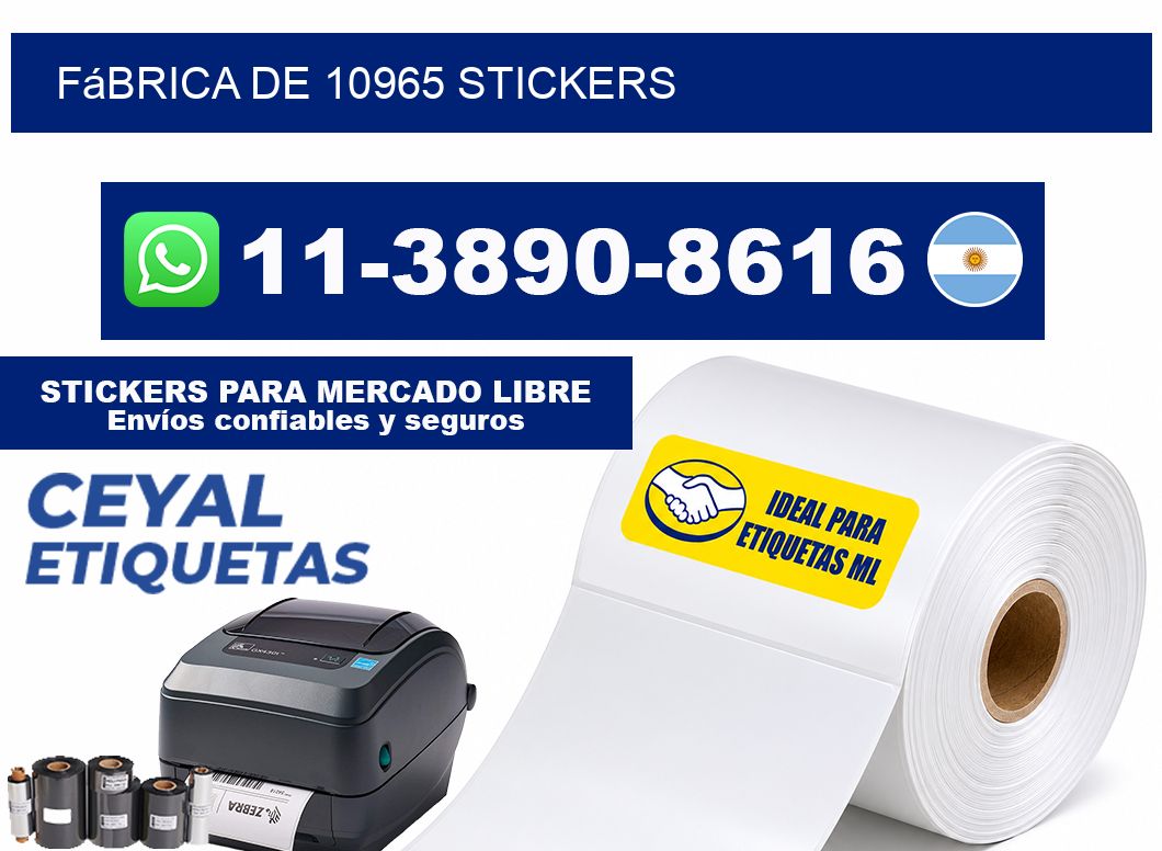 fábrica de 10965 stickers