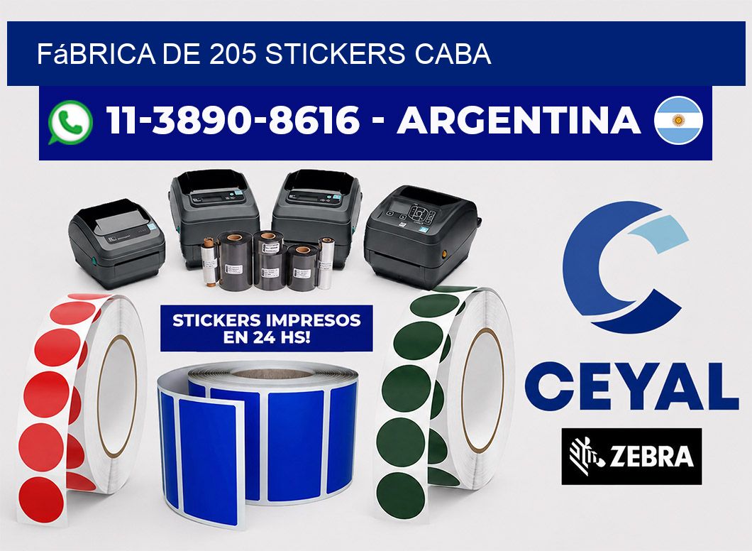 fábrica de 205 stickers CABA