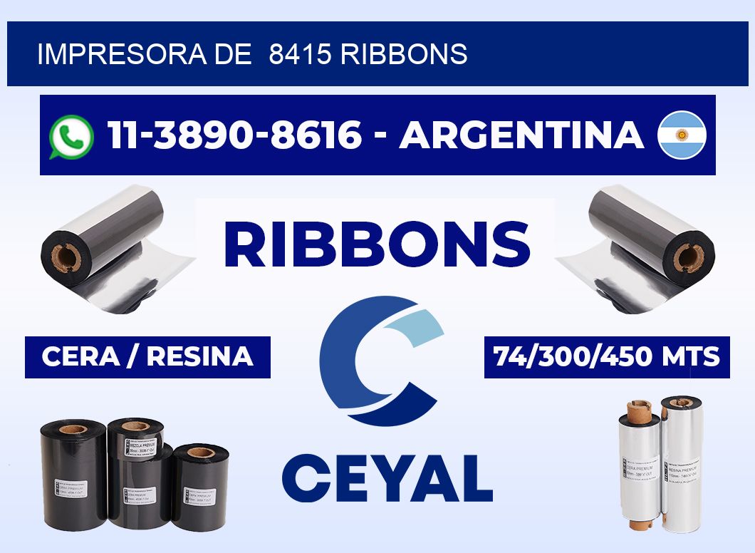 impresora de 8415 ribbons
