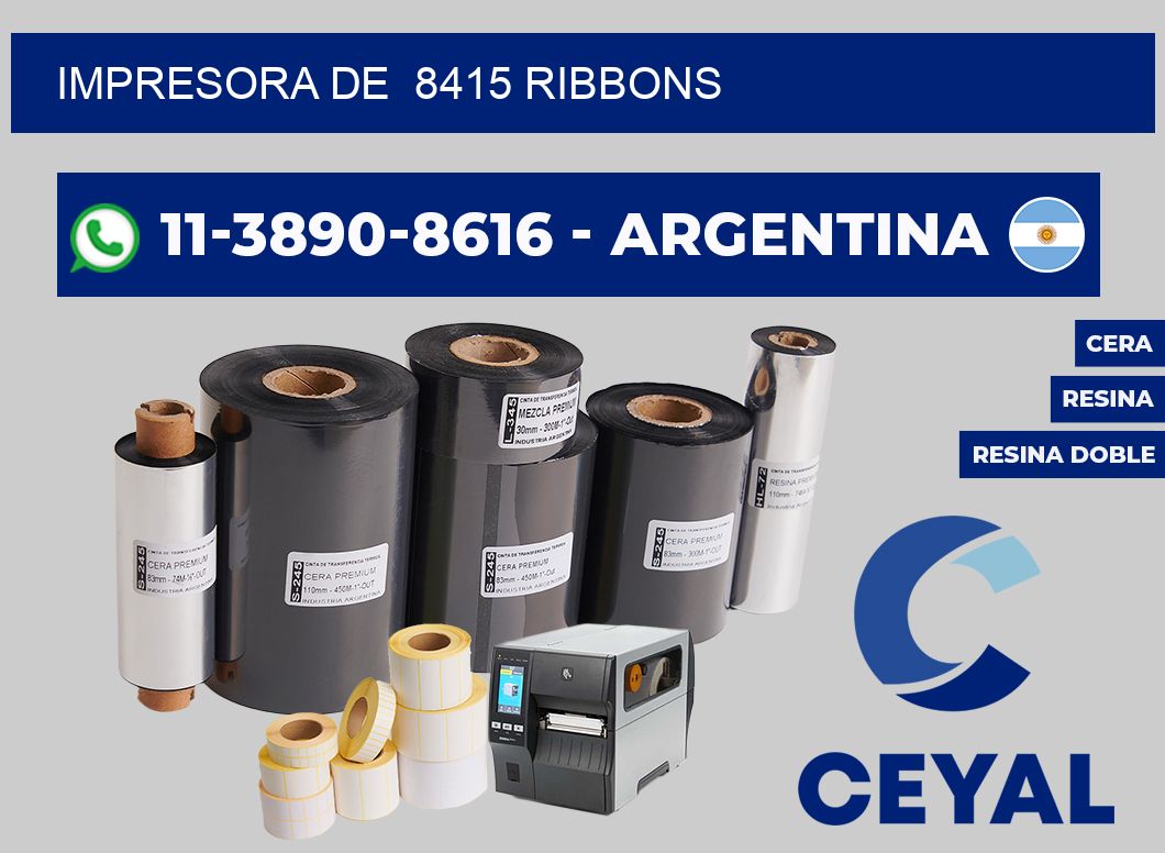 impresora de 8415 ribbons