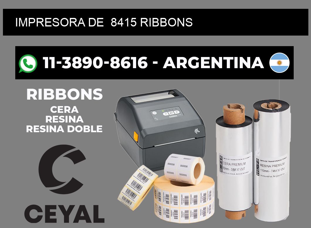 impresora de 8415 ribbons