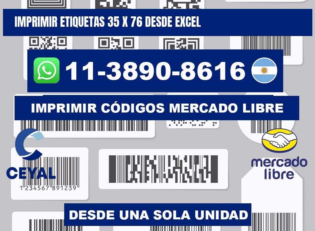 imprimir etiquetas 35 x 76 desde excel