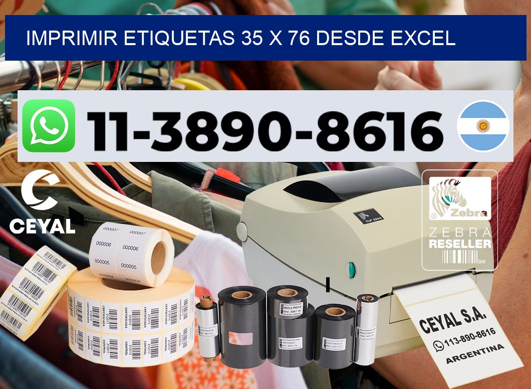 imprimir etiquetas 35 x 76 desde excel