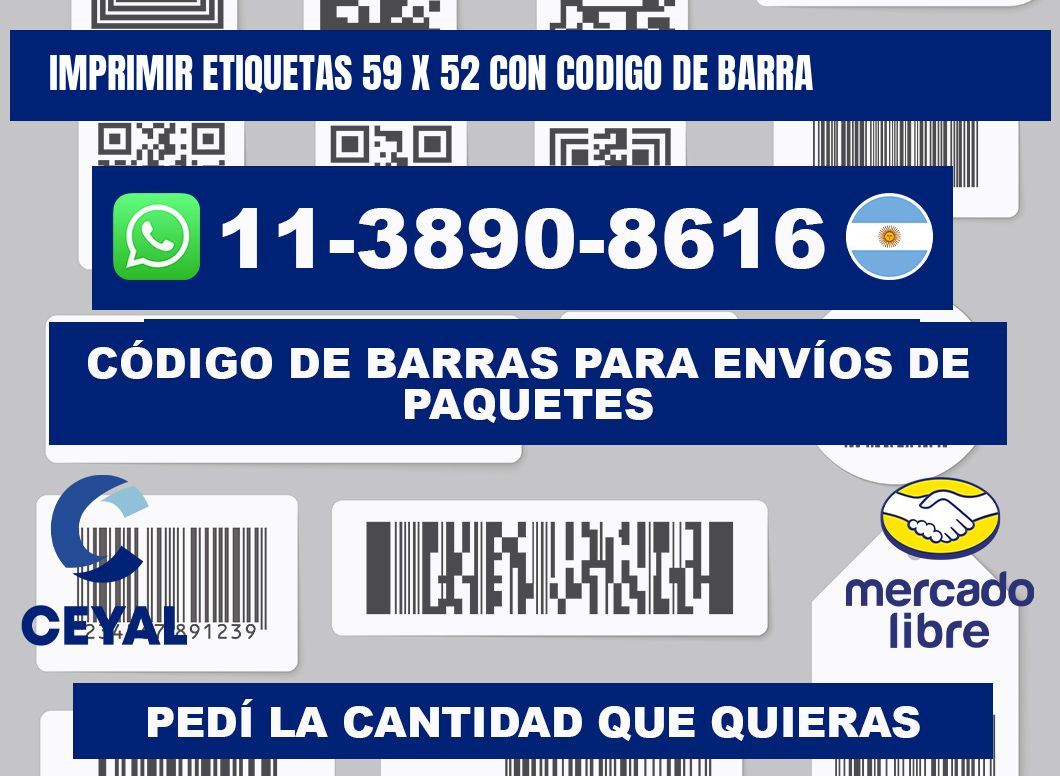 imprimir etiquetas 59 x 52 con codigo de barra
