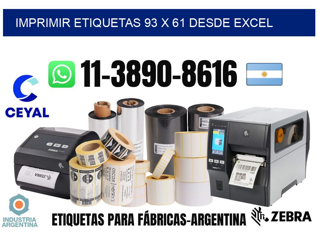 imprimir etiquetas 93 x 61 desde excel