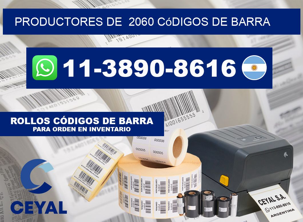 productores de  2060 códigos de barra