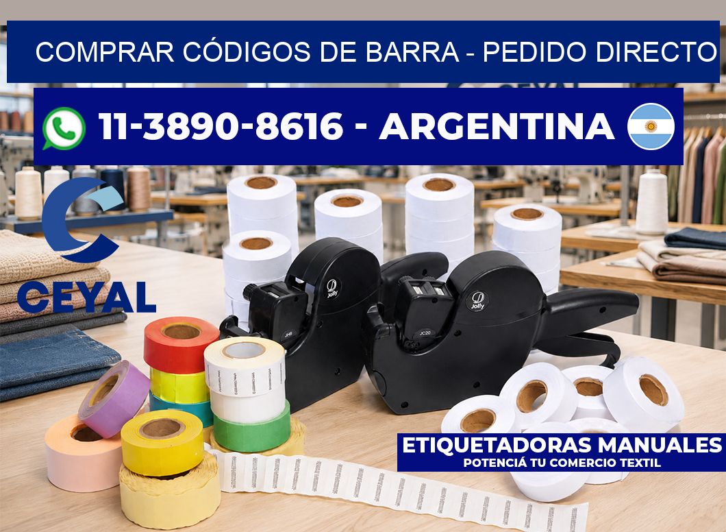 COMPRAR CÓDIGOS DE BARRA - Pedido directo