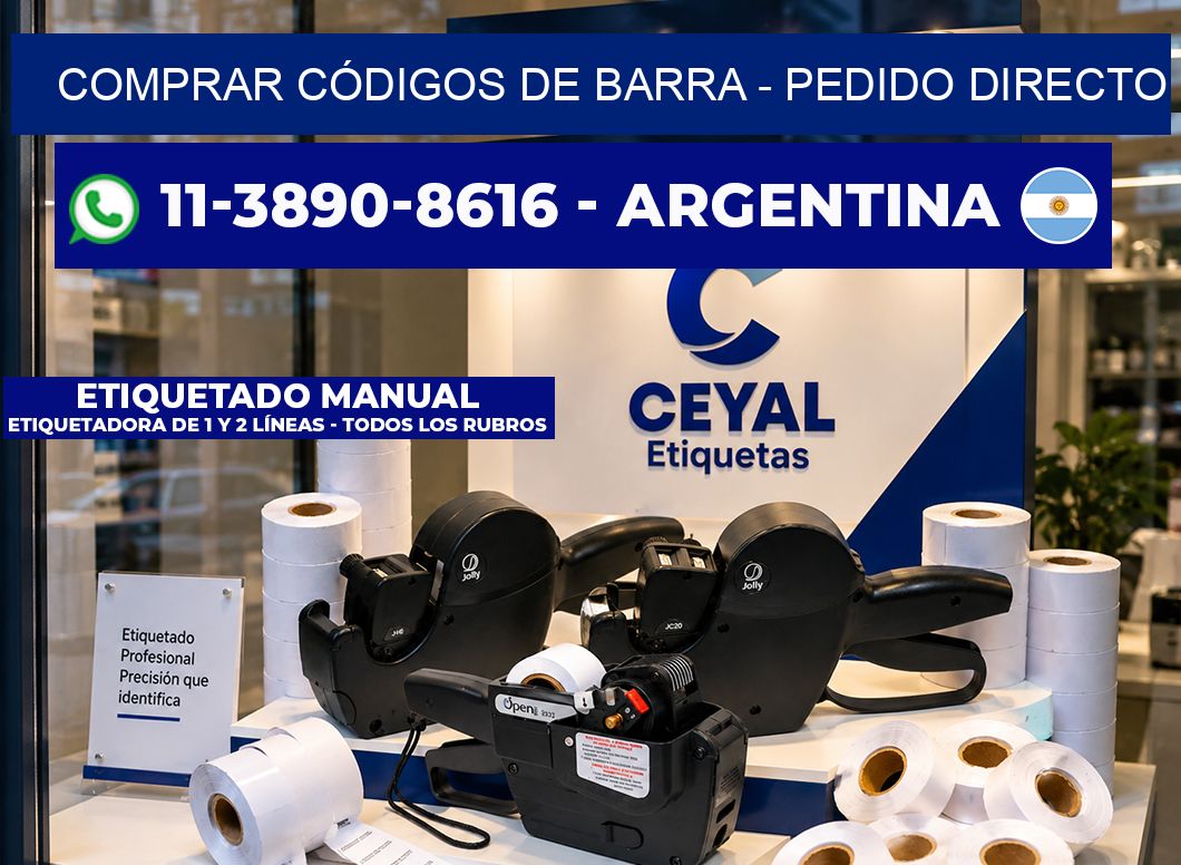 COMPRAR CÓDIGOS DE BARRA - Pedido directo