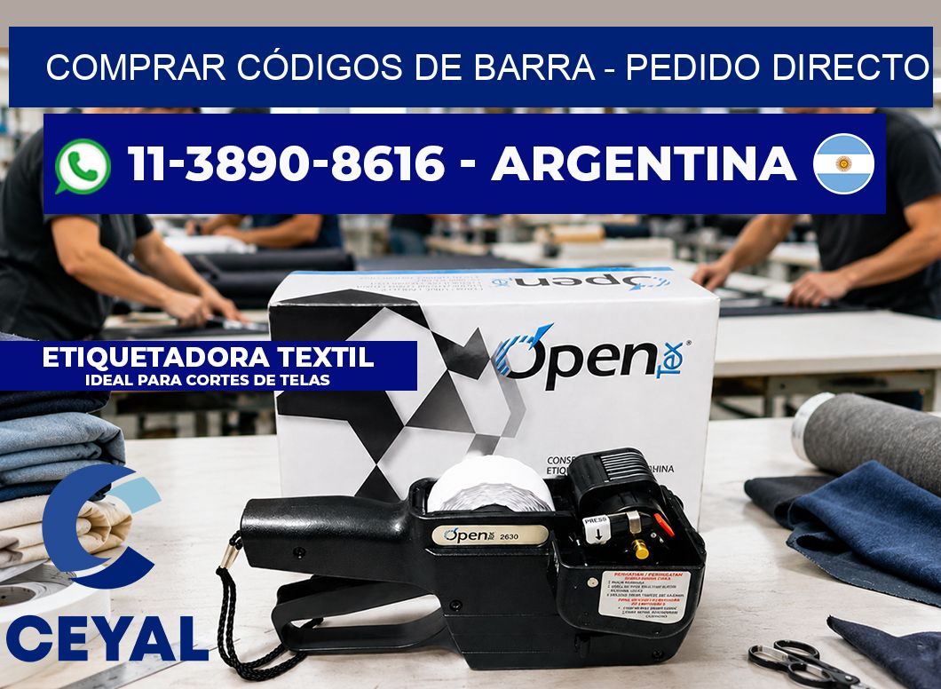 COMPRAR CÓDIGOS DE BARRA - Pedido directo
