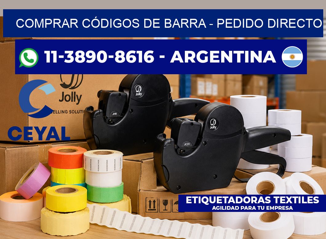 COMPRAR CÓDIGOS DE BARRA - Pedido directo