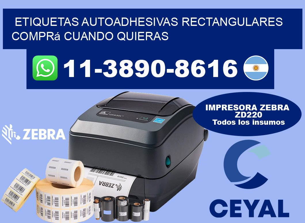 ETIQUETAS AUTOADHESIVAS RECTANGULARES Comprá cuando quieras