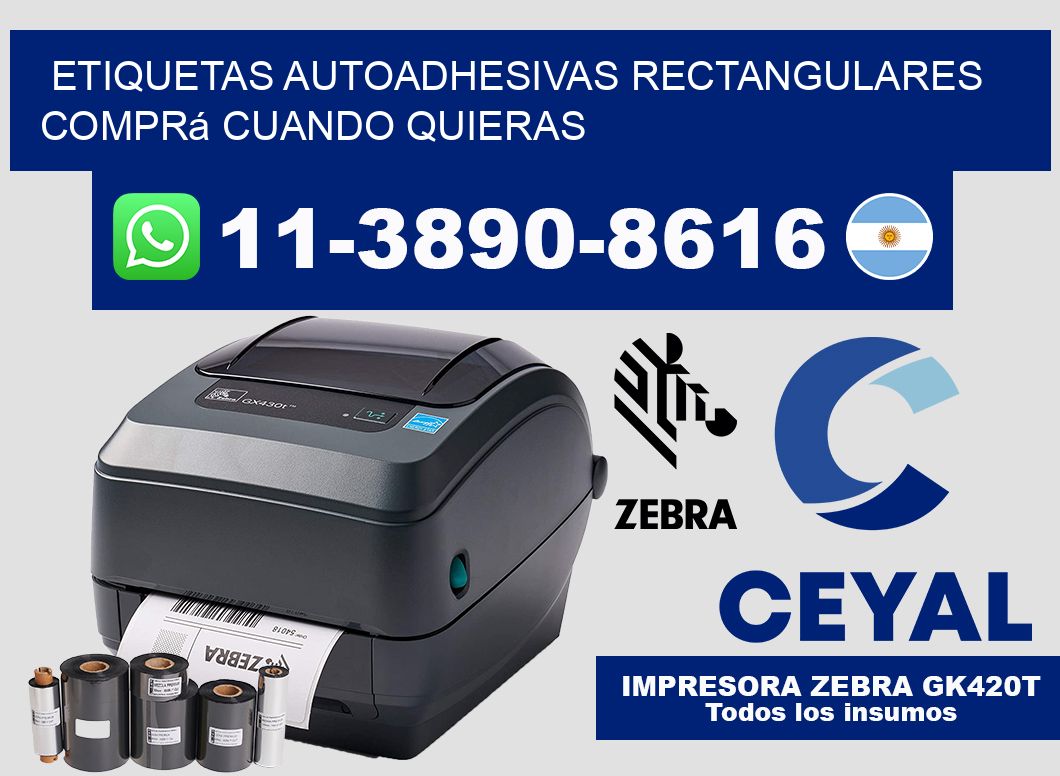 ETIQUETAS AUTOADHESIVAS RECTANGULARES Comprá cuando quieras