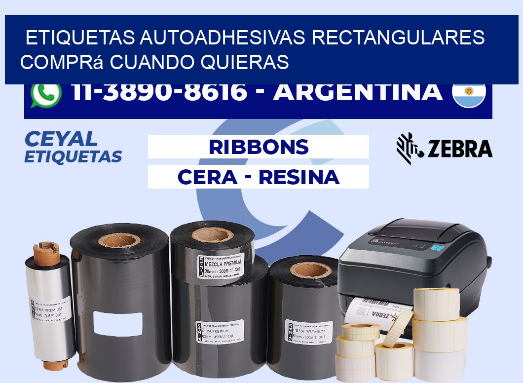 ETIQUETAS AUTOADHESIVAS RECTANGULARES Comprá cuando quieras