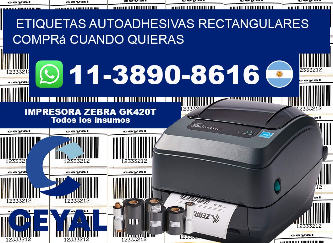 ETIQUETAS AUTOADHESIVAS RECTANGULARES Comprá cuando quieras