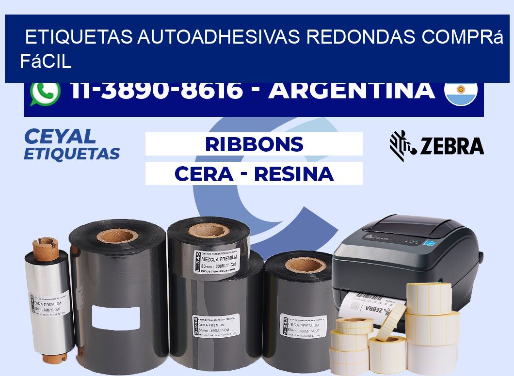 ETIQUETAS AUTOADHESIVAS REDONDAS Comprá fácil