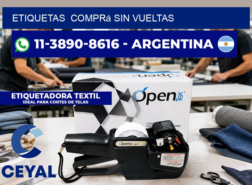ETIQUETAS  Comprá sin vueltas