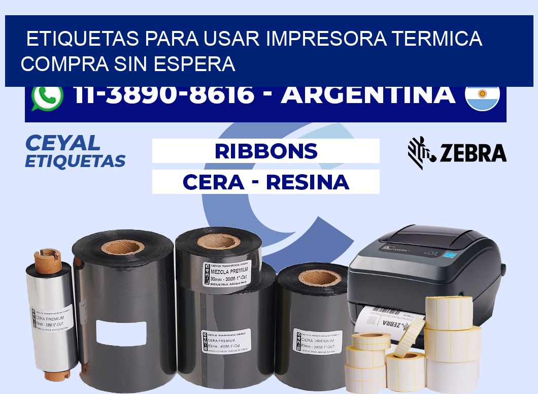 ETIQUETAS PARA USAR IMPRESORA TERMICA Compra sin espera