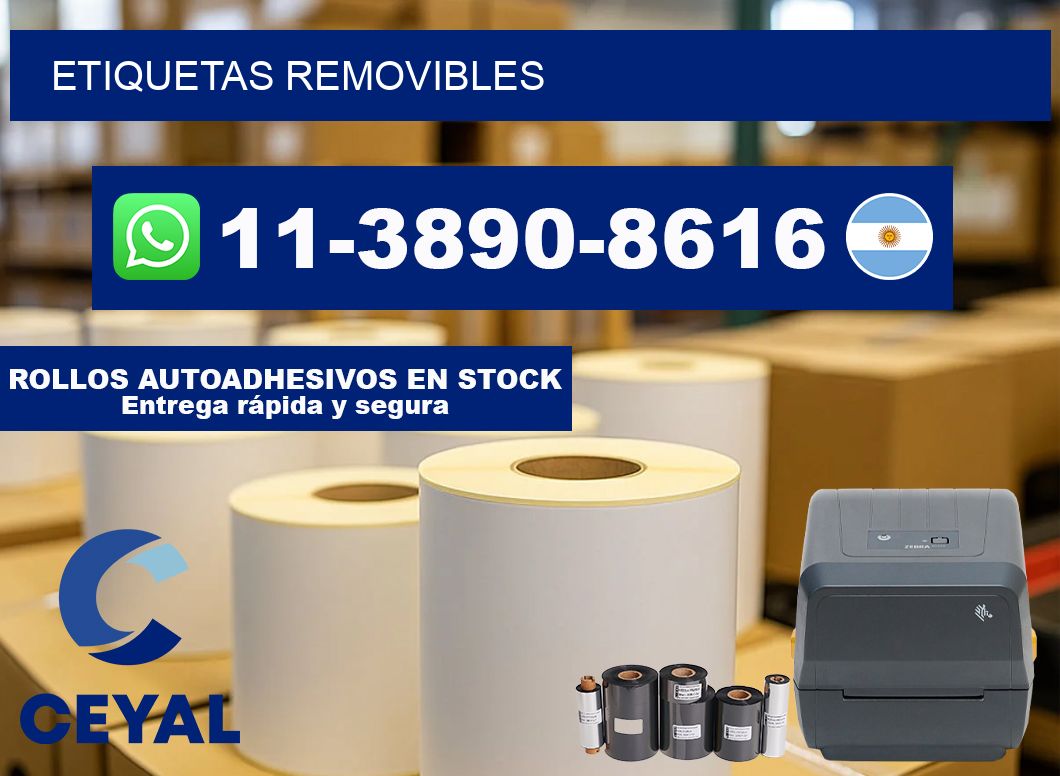 ETIQUETAS removibles