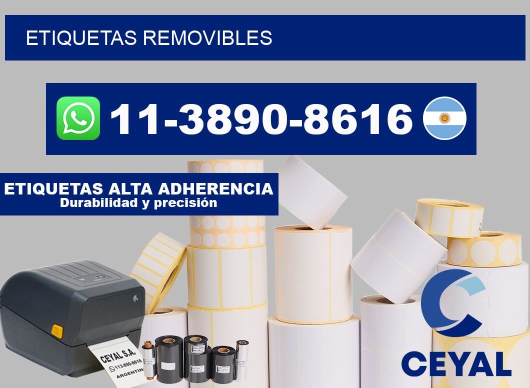 ETIQUETAS removibles