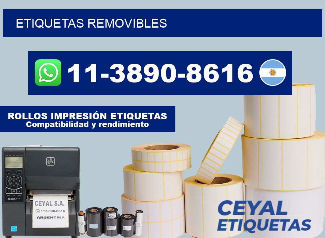 ETIQUETAS removibles