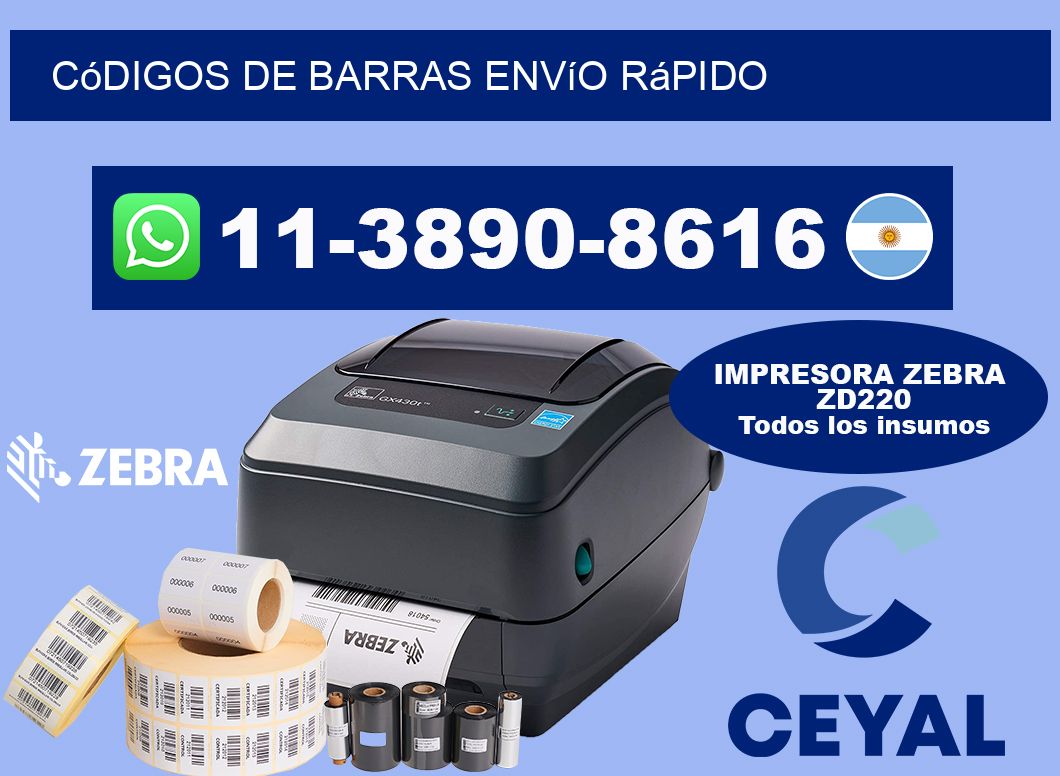 códigos de barras Envío rápido