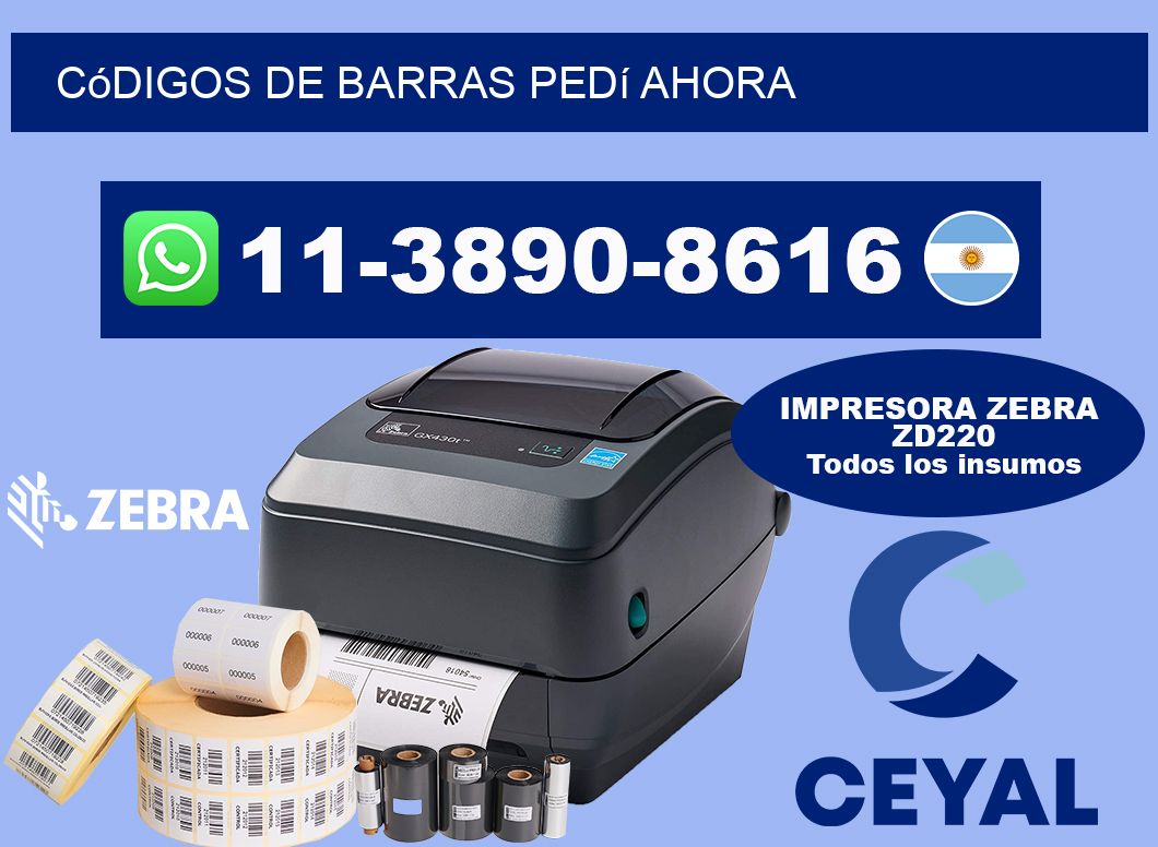 códigos de barras Pedí ahora