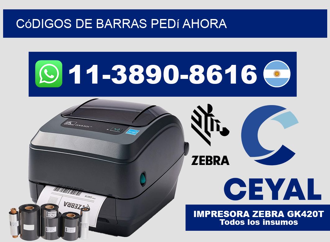 códigos de barras Pedí ahora