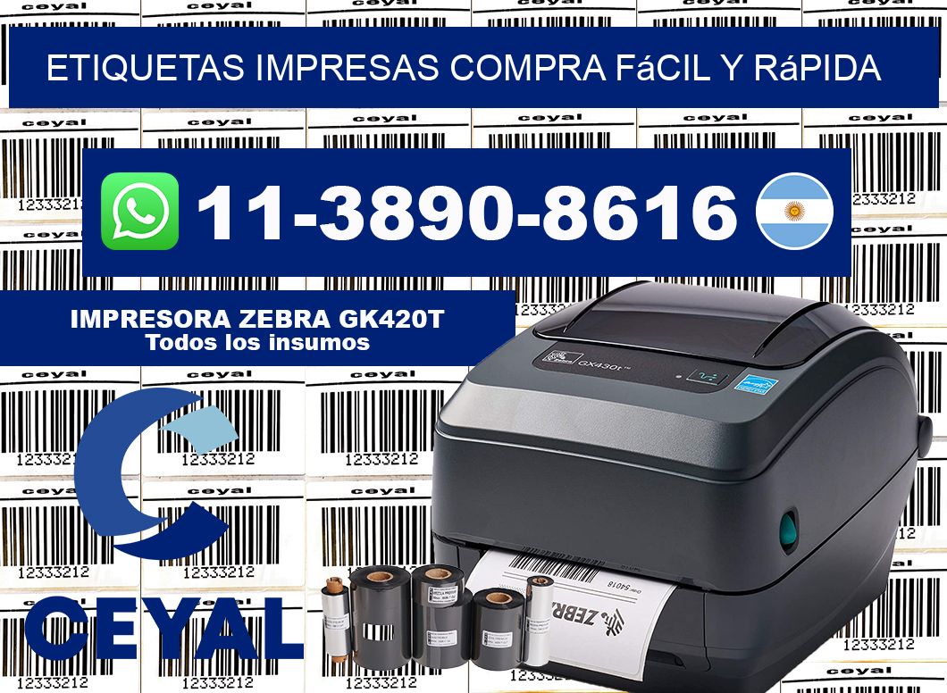 etiquetas impresas Compra fácil y rápida