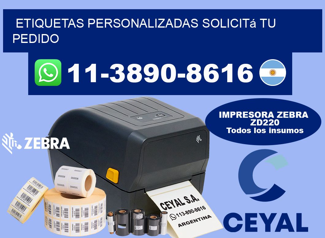 etiquetas personalizadas Solicitá tu pedido