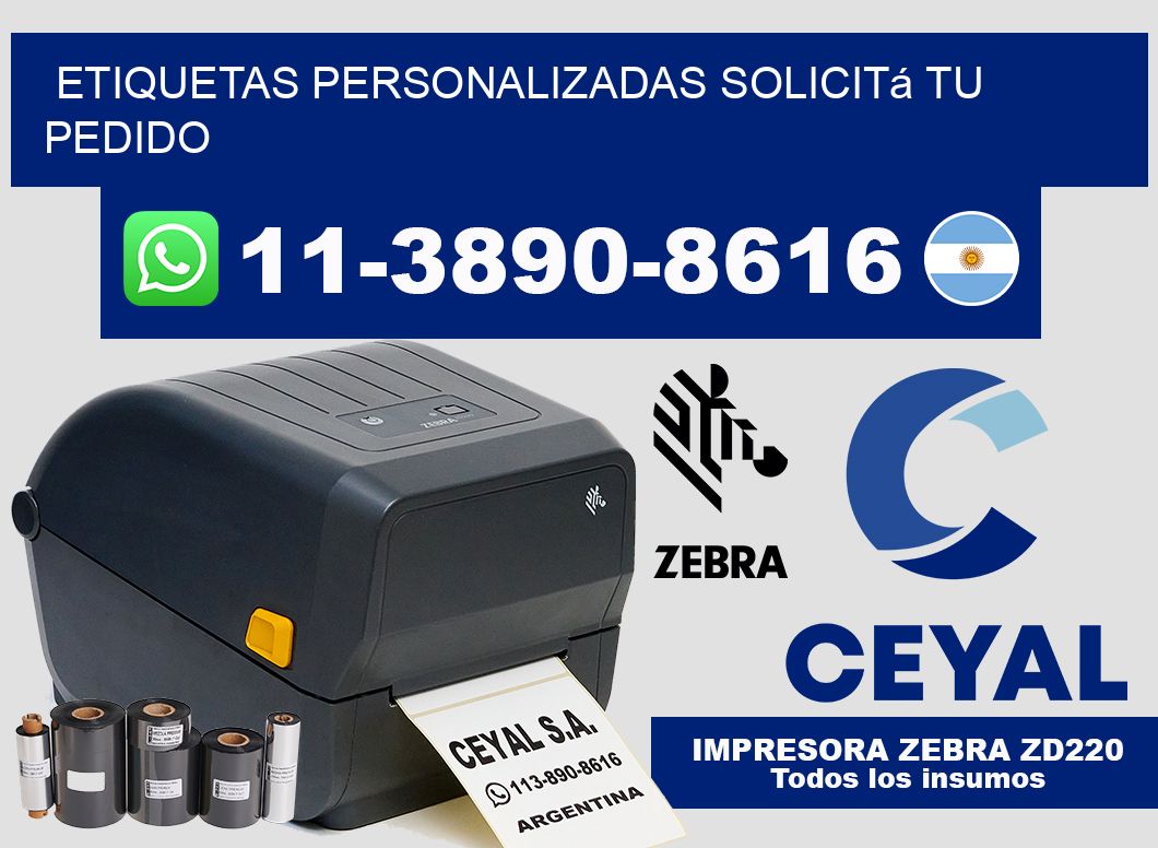 etiquetas personalizadas Solicitá tu pedido