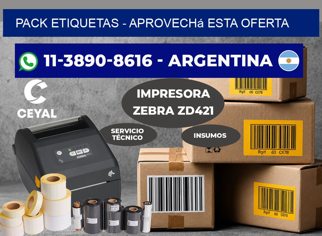 pack etiquetas – Aprovechá esta oferta