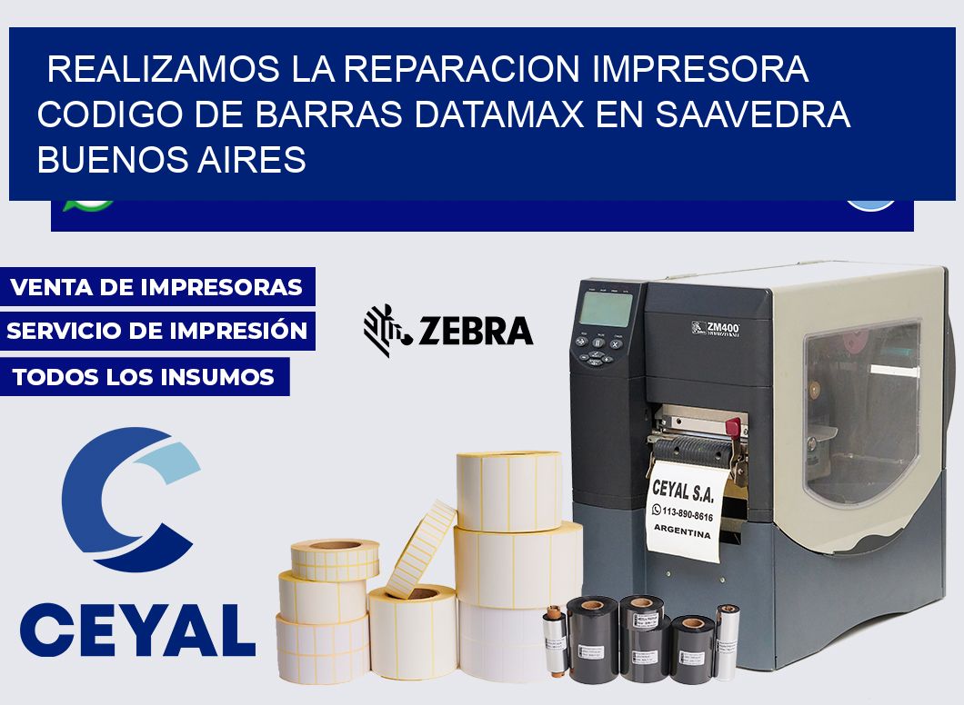 realizamos la reparacion impresora codigo de barras Datamax en Saavedra Buenos Aires