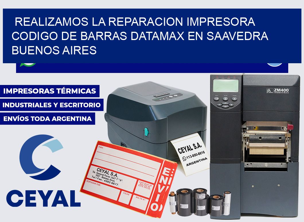 realizamos la reparacion impresora codigo de barras Datamax en Saavedra Buenos Aires