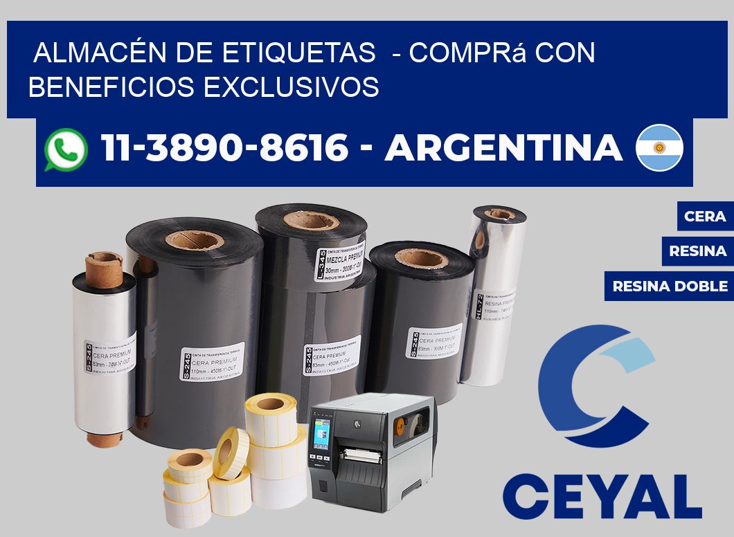 ALMACÉN DE ETIQUETAS - Comprá con beneficios exclusivos