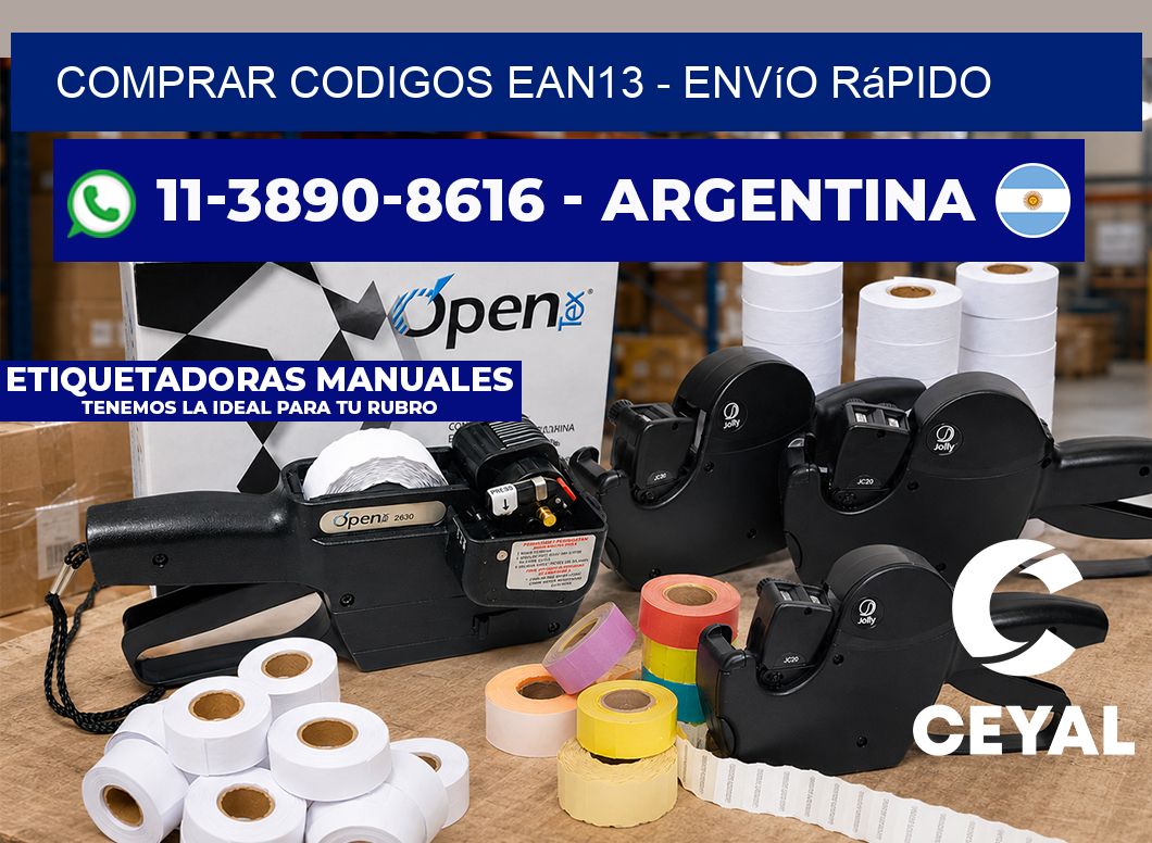 COMPRAR CODIGOS EAN13 - Envío rápido