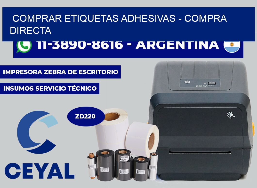 COMPRAR ETIQUETAS ADHESIVAS - Compra directa