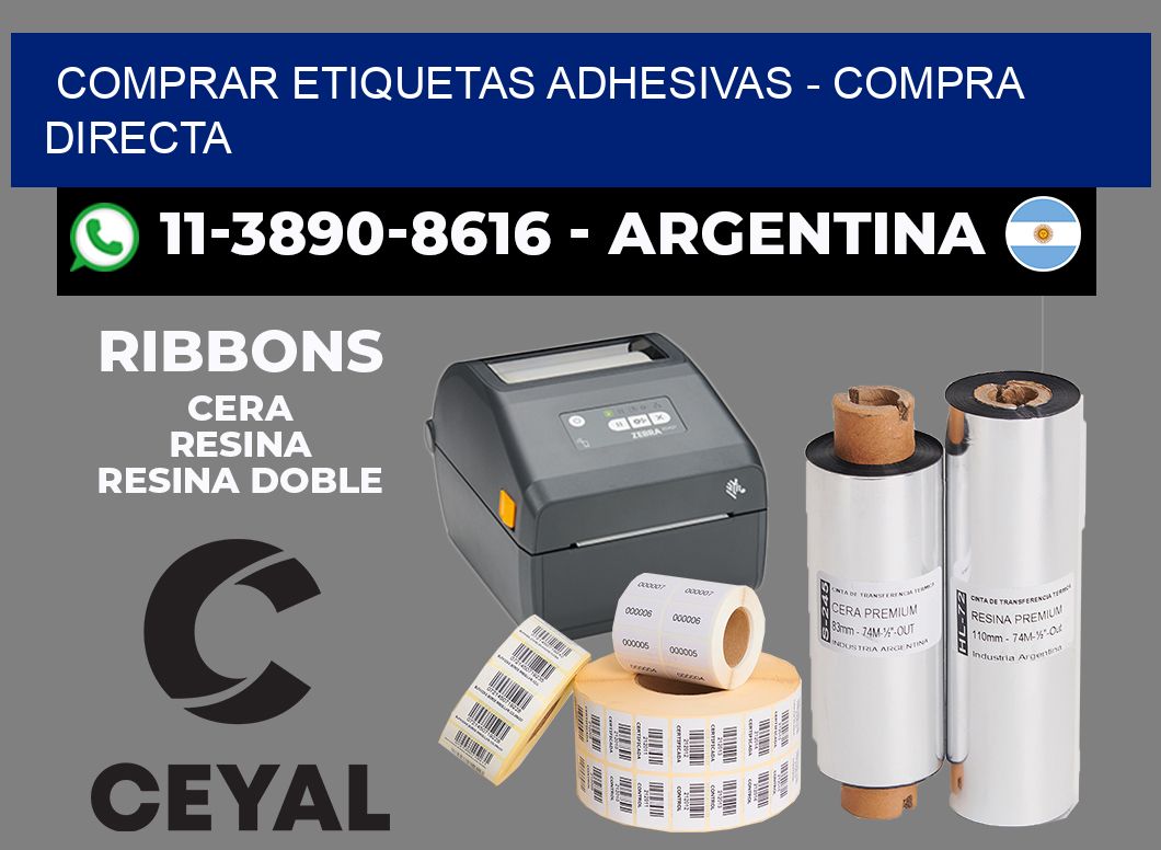 COMPRAR ETIQUETAS ADHESIVAS - Compra directa