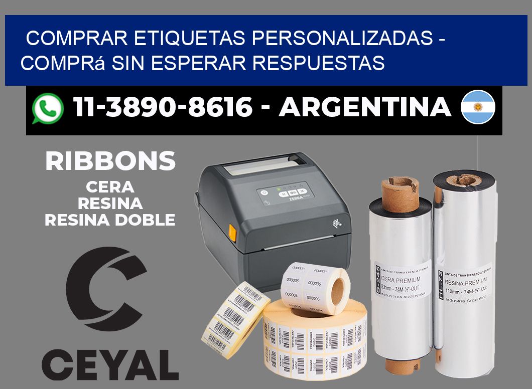 COMPRAR ETIQUETAS PERSONALIZADAS - Comprá sin esperar respuestas