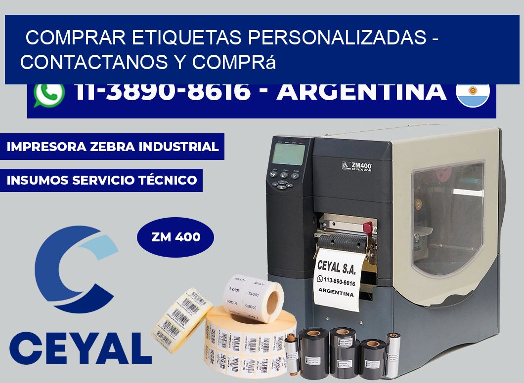 COMPRAR ETIQUETAS PERSONALIZADAS - Contactanos y comprá
