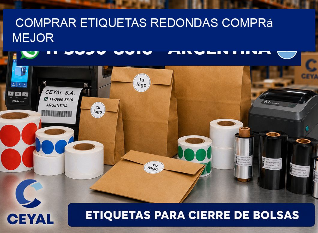 COMPRAR ETIQUETAS REDONDAS Comprá mejor