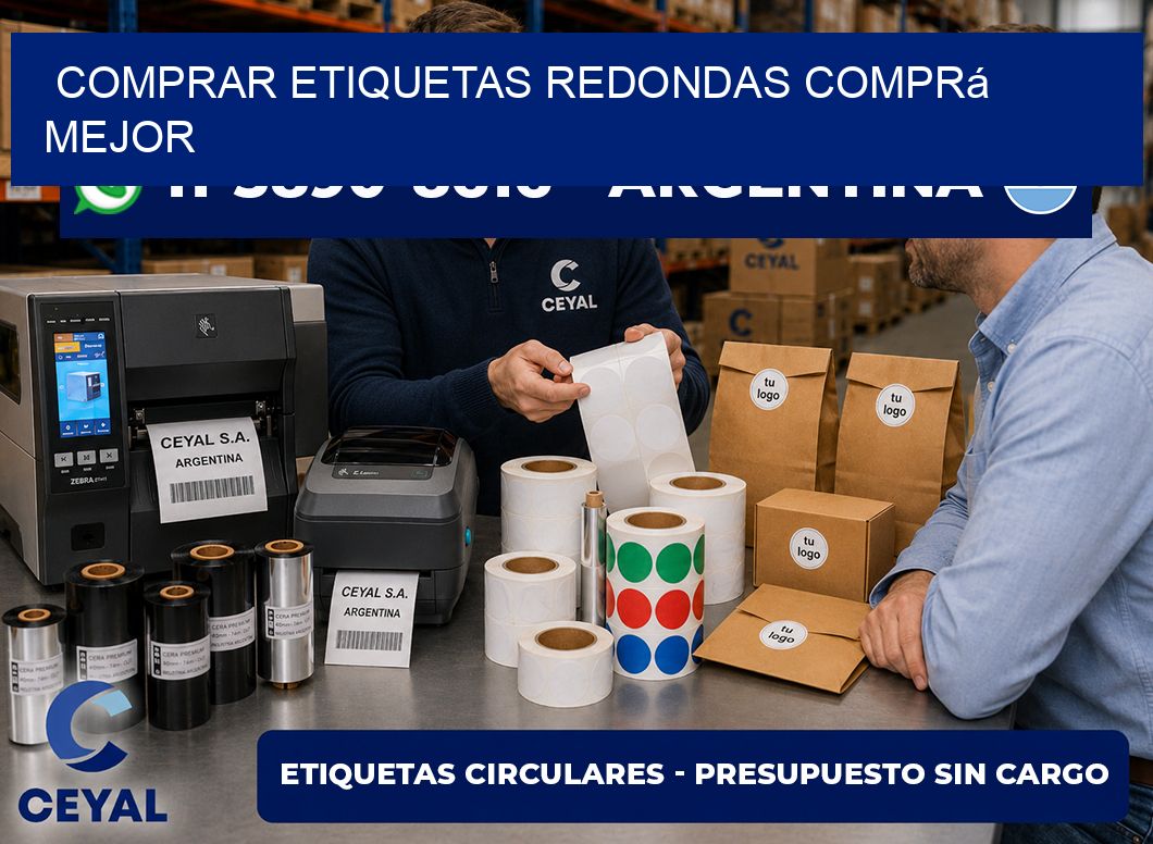 COMPRAR ETIQUETAS REDONDAS Comprá mejor