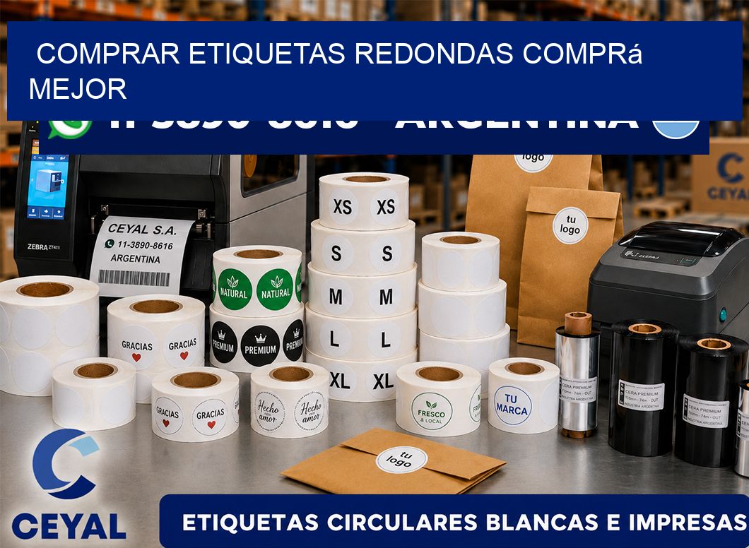 COMPRAR ETIQUETAS REDONDAS Comprá mejor