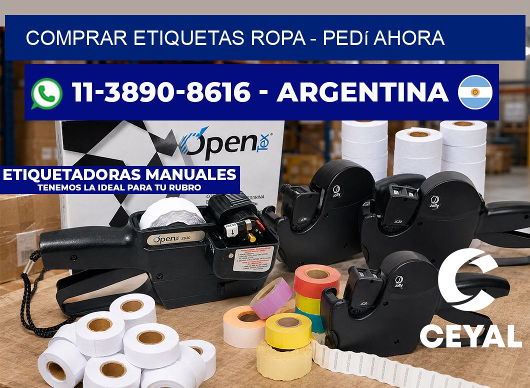 COMPRAR ETIQUETAS ROPA - Pedí ahora